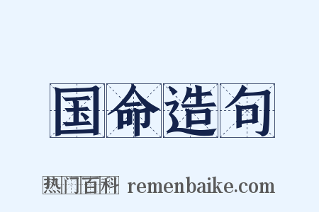 国命造句是什么意思的图片